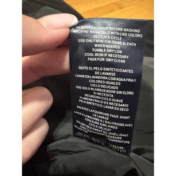 Tommy Hilfiger Men’s Parka Coat Black Warm Like Down Size M READ DESCRIPTION - Picture 16 of 16